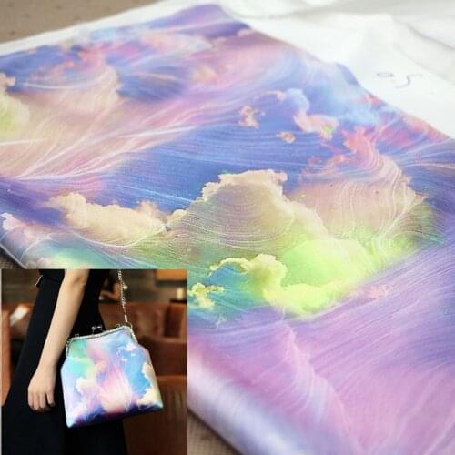 FYS4 1meter Iridescent Clouds Gambiered Guangdong Gauze High Quality Qipao Cheongsam Fabric DIY Fabric For Sew Handmade Fabric