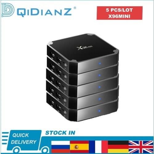 5 PCS lot X96mini Android 9,0 4K TV BOX 1080P Quad Core TV BOX Amlogic S905W 2,4G Wireless WIFI media player