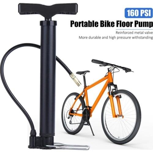 Mini Bicycle Pump Portable Bike Tire Floor Pump Travel Bike Pump Hand Foot Air Inflator Outdoor MTB Cycling Scooter Accessories