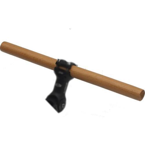 High intensity pear wood straight flat fixed gear bike handlebar road fixie racing handle bar handwork advanced custom LOGO