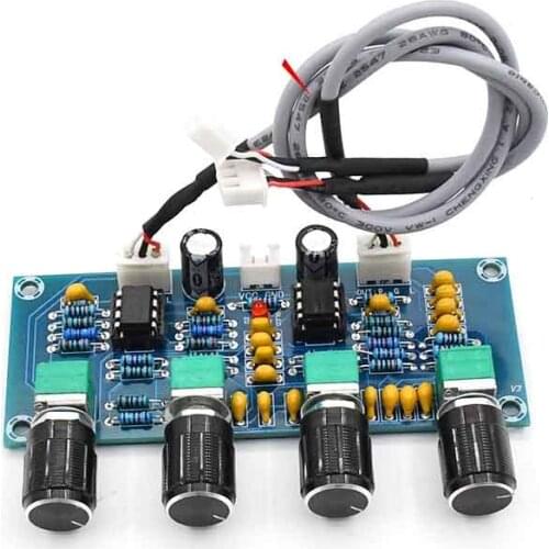 XH-A901 NE5532 Tone Board Pre-amp With Treble Bass Volume Adjustment Pre-amplifier Tone Controller For Amplifier Board Diy Kit