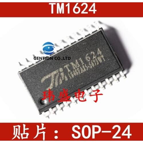 10PCS SOP24 TM1624 LED digital tube drives in stock 100% new and original