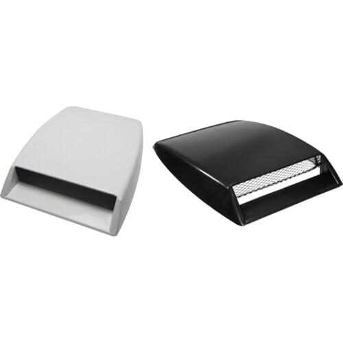 2PCS Car Air Inlet Fake Air Vent Decoration Hood Scoop Gill Simulation Shark Air Vent Decoration Air Vent