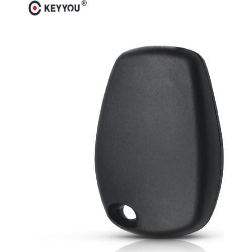 KEYYOU for Renault Car Key Shell Without Key Blank Blade No Button Replacement Transponder Key Cover Case Fob for Renault