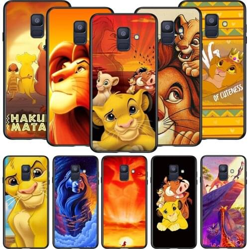 The Lion King Simba For Samsung Galaxy A8 A9 A7 A750 A6 A5 A3 A6S A8S Star Plus 2016 2017 2018 Black Soft Phone Case
