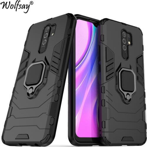 For Xiaomi Redmi 9 Case Shockproof Armor Magnetic Suction Stand Full Edge Cover For Redmi 9 8 8A 7A 9A 9C Case Cover For Redmi 9