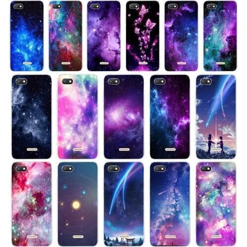 165 Outer Space Planet Spaceship Stars Moon Soft Silicone Tpu Cover phone Case for xiaomi redmi 6 Pro 6A note 5 6 Pro mi 8 lite