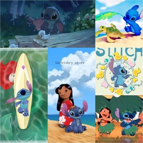 Disney Cartoon Stitch Anime 5d Diy Diamond Painting Cross Stitch Kits Mosaic Embroidery Home Decor Art