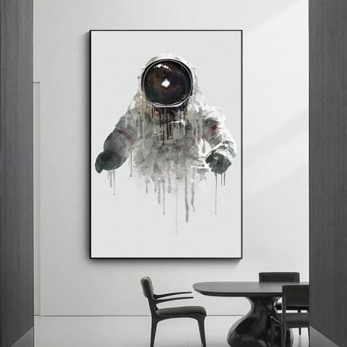 Graffiti Art Abstract Portrait Posters and Prints Canvas Abstract Astronaut Wall Art Pictures for Home Decoration Room Decor