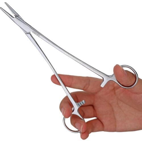 16cm/18cm Needle Clamp Suture Needle Holder Forceps For Livestock Animal Veterinary Instruments Free Shipping