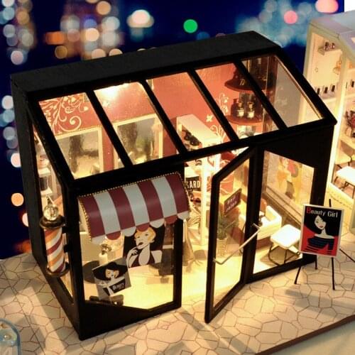 DIY Doll House Wooden Houses Miniature dollhouse Furniture Kit Toys for children Christmas Gift
