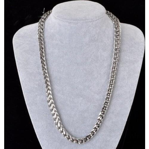 Tisnium Silver Color Man Necklace Dragon Skeleton Design Choker High Quality Stainless Steel Link Punk Style Jewelry Accessories