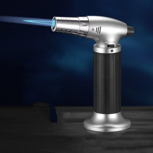 Spray Gun Inflatable Windproof Butane Gas Lighter BBQ Kitchen Stove Ignition Tool Men Cigarette And Cigar Smoking Accessories
