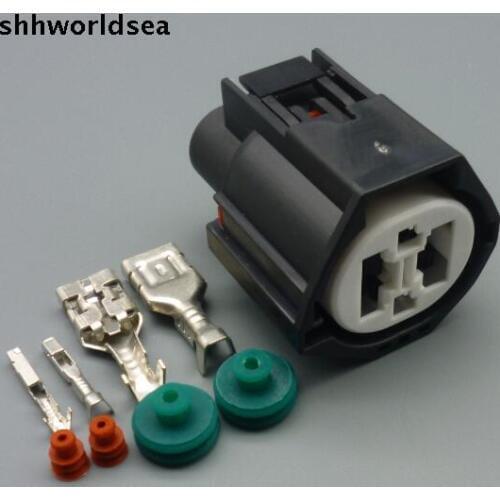 Shhworldsea 5/30/100sets 1.5mm 9.5mm waterproof Oxygen sensor plug 4 position auto housing connector 7283-8497-90