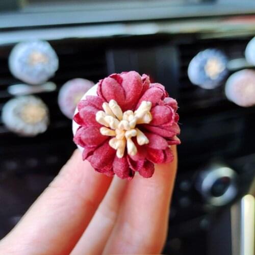 Cute Little Flowers Car Air Freshener Perfume Clip Floret Car Air Vent Clip Cute Auto Accessories Interior Woman Aroma Diffuser