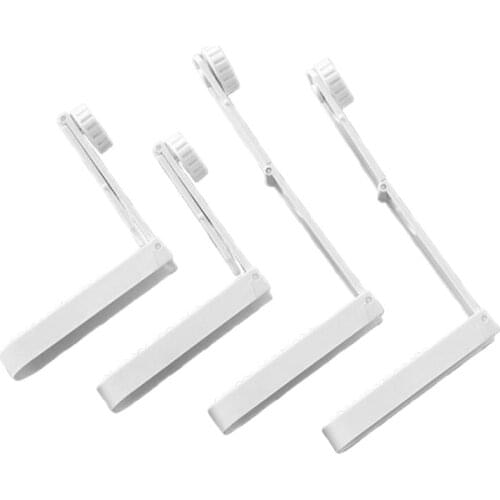 4Pcs Foldable Bed Sheet Grippers Fixing Clip Household Adjustable Height Blanket Cover Corner Non-Slip Holder Fastener