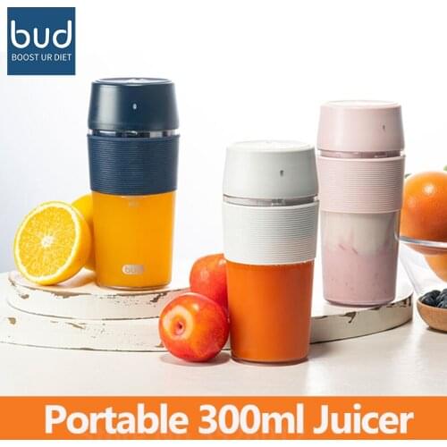 Bud Electric Portable Juicer 300ML Fruit Vegetable Juice Cup Health Care For Home Travel Mini Blender
