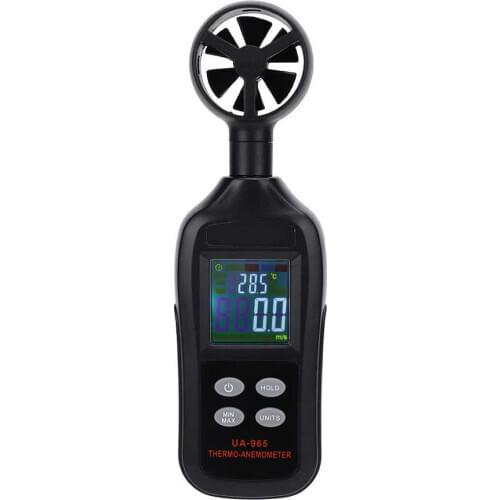 UA965 High Accuracy Mini Digital Anemometer Handheld Wind Speed Meter Measuring Tools