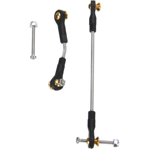 1 Set New RC Car Steering Rod Metal RC Car Steering Pull Rod Upgrade Part For WPL B1 B14 B24 B24 C14 C24 1/16