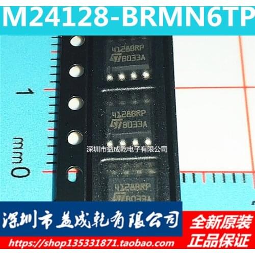 100% Original New In Stock ST4128BRP M24128-BRMN6TP EEPROMS SOP8 （10pcs/lot