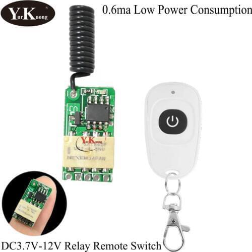 3.7V 4.2V 5V 6V 7.4V 9V 12V Walkie-talkie Button Door Lock Opener Fingerprint Lock Wireless Remote Control Switch Battery Power