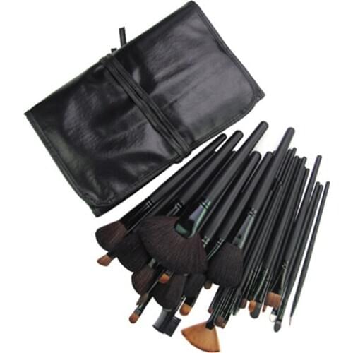 32 Pieces Comestic Kit with Black Case Professional Makeup Accessories Brushes Tools Foundation Brush Sets & Kits High Quality