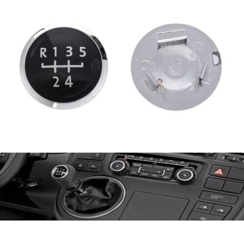 5 Speed Gear Shift Knob Badge Emblem Cap Cover Replacement for Volkswagen VW / Transporter T5 T5.1 Gp 2003-2011
