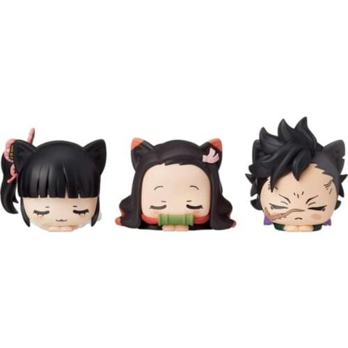 5CM 2021 Japanese original anime figure in stock Demon Slayer lying ver action figure collectible model toys for boys