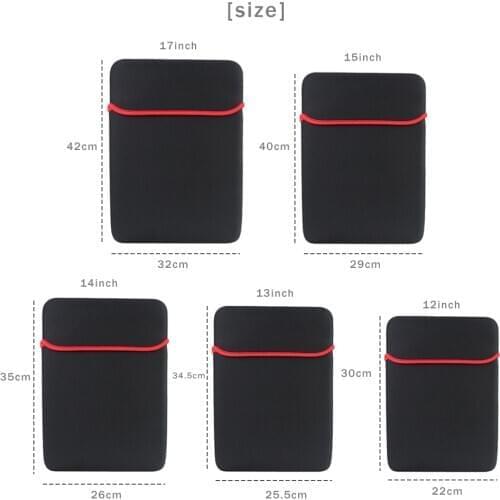 New Case Tablet Sleeve 7 / 8 / 9 / 9.7 /10 /12 /13 /14 /15 inch Neoprene Pouch Protective Case for Tablets PC Notebook Computer