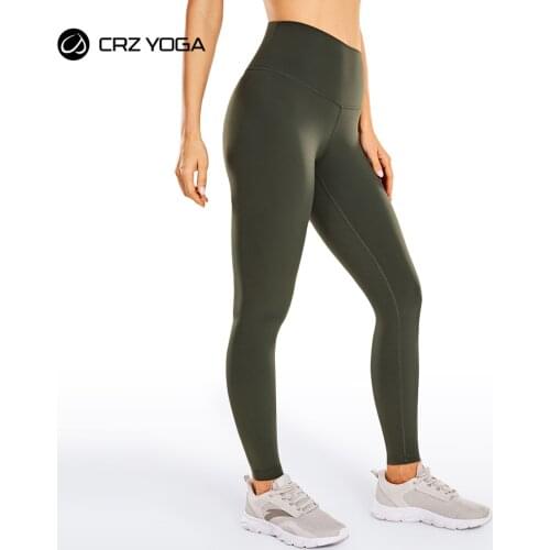 CRZ YOGA Women Fitness Workout Legging Elastic Ultra High Waist Pants Yoga Sports Leggins