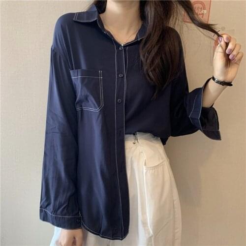 Cheap wholesale 2021 spring summer autumn new fashion casual ladies work women Blouse woman overshirt female OL BAt561F