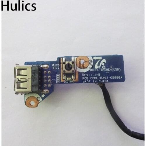 Hulics Original FOR Samsung R530 R540 R580 RV510 R730 R780 USB Power Button Board BA92-05996A With Cable