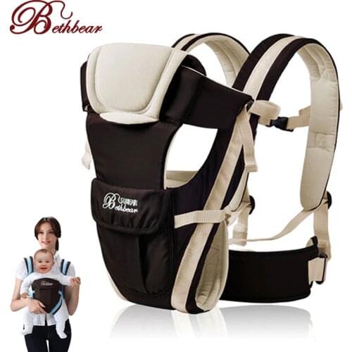 Breathable Front Facing Baby Carrier Beth Bear 0-30 Months 4 in 1 Infant Comfortable Sling Backpack Pouch Wrap Baby Kangaroo New
