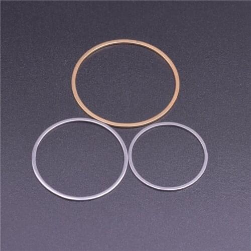 10Pcs Stainless Steel Earring Charms Circle Hoop 25/30/35mm Connectors Jewelry Making DIY Earring Finding Materials Accessories