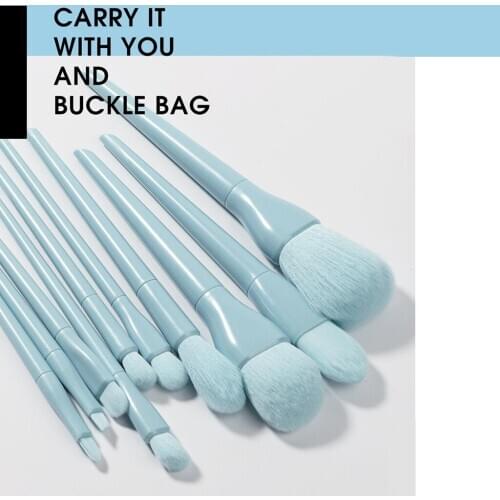 Makeup Brushes Professional Makeup Brush Set Soft and Odor-free Natural Synthetic Bristles 10PCS + Cosmetics Bag