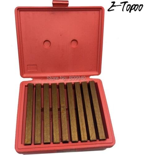 ETOPoo 18pcs 9pairs Hardened Parallels block gauge 6" Long 1/4" Thicken Steel High Precision Parallels Bar Set