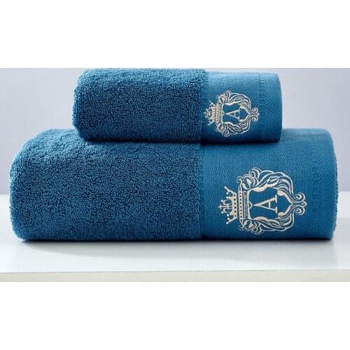 100% Cotton Towel Hotel Towel 4 Colors Pure Color Super Absorbent Super Soft Face Towel