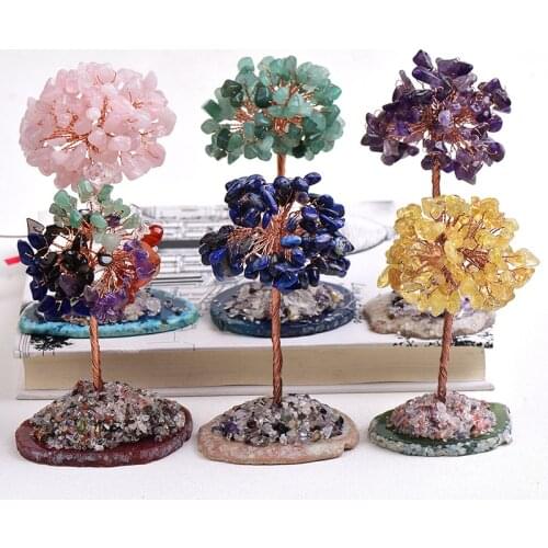 Natural Crystal Tree Quartz Mineral Crystal Jewelry Life Tree Rock Mineral Specimen Reiki Healing Home Decor Collection Gift 1PC