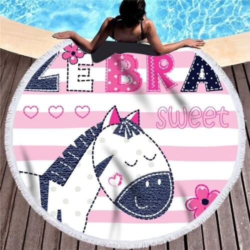 Unicorn Alpaca strandlaken luxury beach towel Sea beach towel Pareo beach Fringed beach towel Round beach towel Bath towel towel