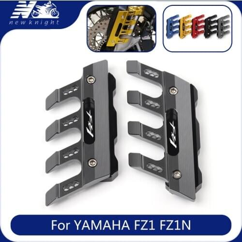 With Logo For Yamaha FZ1 FZ1N FZ1 Fazer Motorcycle CNC Accessories Mudguard Side Protection Block Front Fender Anti-Fall Slider