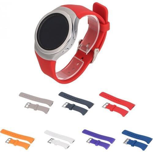 Silicone sport Watchband Bracelet for Samsung Galaxy Gear S2 R720 R730 Replacement Band Strap for SM-R720 Smart Watch Accessory