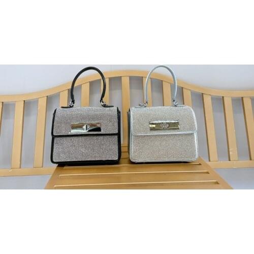 Bag For Women Silver Diamonds Portable Bag Evening Party Clutch Purse Women Fashion Mini Chain Shoulder Bags Female Clutches Bag