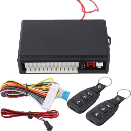 Universal Car Door Lock Keyless Entry System with 2Pcs Remote Controllers Kit
