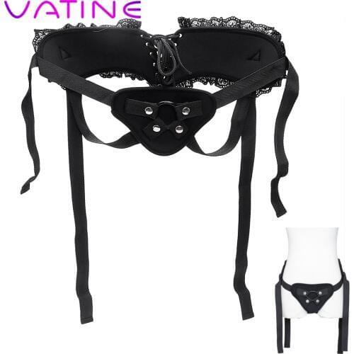 VATINE Wearable Strap On Dildos Pants Strapon Penis Bondage Lace Adult Products Female Masturbator Sex Toys for Women Lesbian