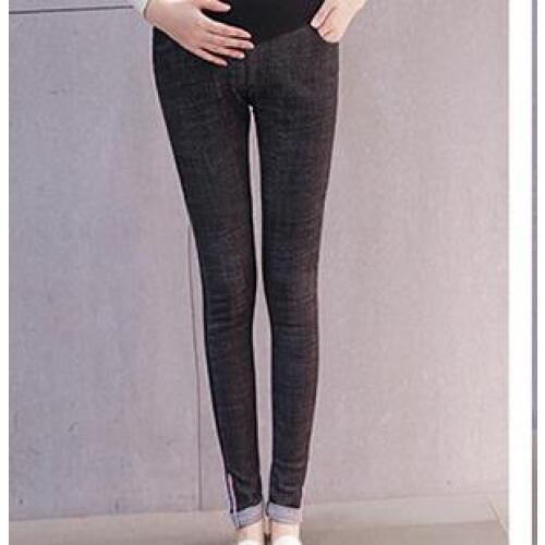 Spring Autumn Denim Maternity Jeans Belly Pants Clothes for Pregnant Women Waist Adjustable Pencil Pregnancy Trousers Wear