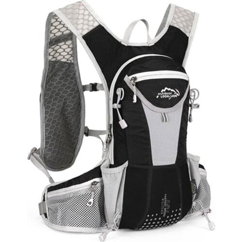 12L Outdoor Sport Cycling Running Water Bag Helmet Storage Hydration Backpack UltraLight Hiking Bike Ride Pack Bladder Knapsack