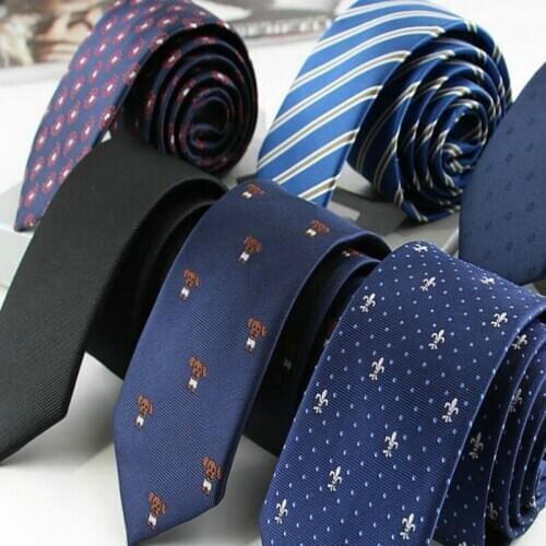 2020 Fashionable Men Ties 6cm Business Career Leader Narrow Corbatas Para Hhombre Wedding Bridegroom Leisure Tie