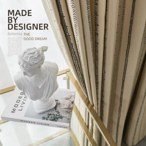 2021 New Spot European and American High-precision Embroidery Ethnic Bohemian Polyester-cotton Jacquard Curtain Fabric