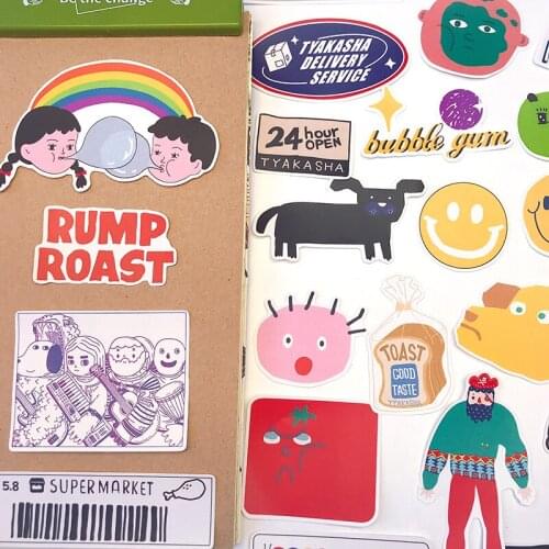 23pcsCreative stickers DIY scrapbooking album junk journal happy planner decorative stickers