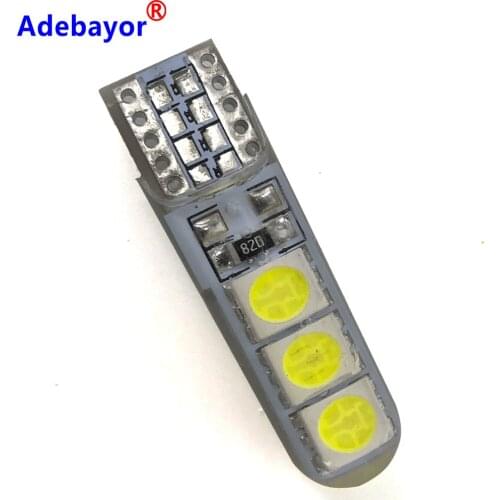 30pcs T10 5050 6 LED Car Canbus Light W5W 5050 6LED Ice Blue Canbus No Error Width Light Lamp Bulb Super Bright